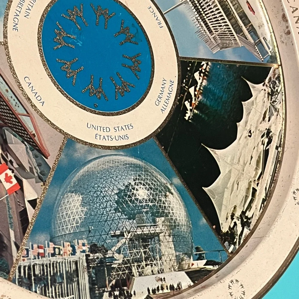 Vintage Tin Tray Man and His World - Expo 67